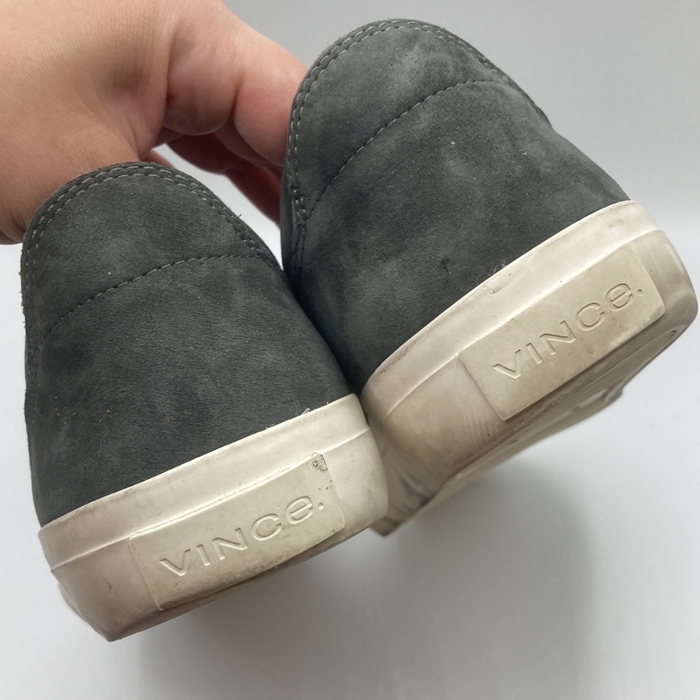 Vince Dark Grey Water Repellant Slip On Sneaker Shoes Men's Size 9.5 - Picture 13 of 13